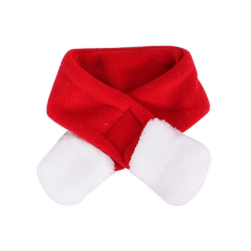 Cute christmas dog hat and scarf set