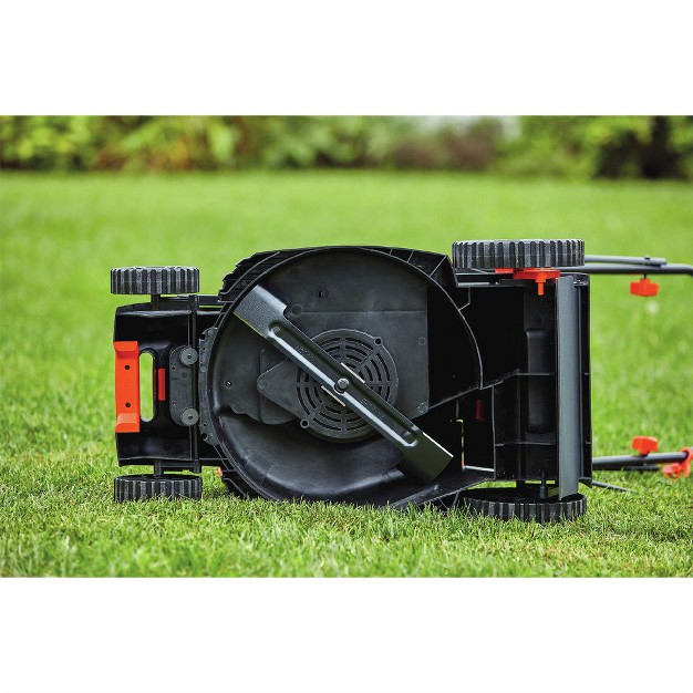 Black amp Decker Bemw472bh 120v 10 Amp Brushed 15 In Corded Lawn Mower With Comfort Grip Handle