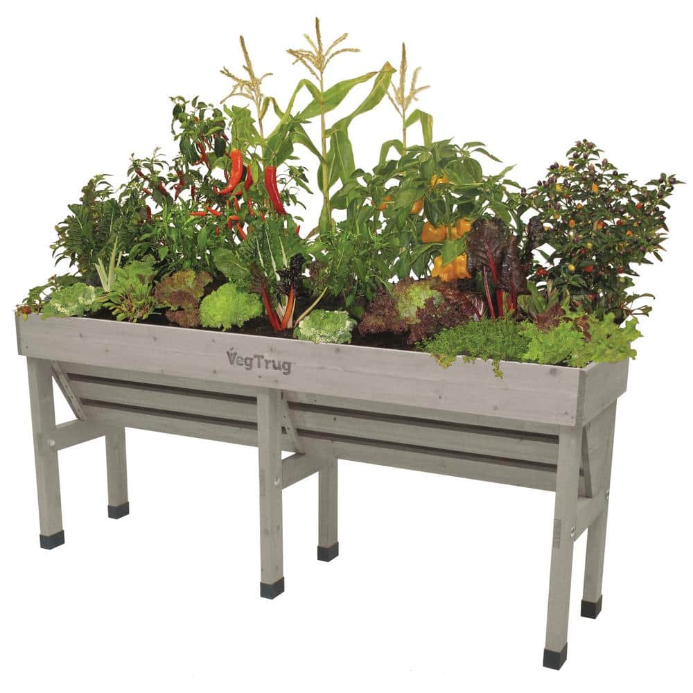 VegTrug 1.8 m Wooden Gray Wall Hugger VTWHMGW0392USA