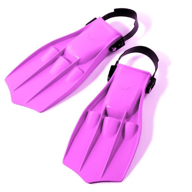 Swimline Florescent Dolphin Children x27 s Recreational Swim Fins Small Pink