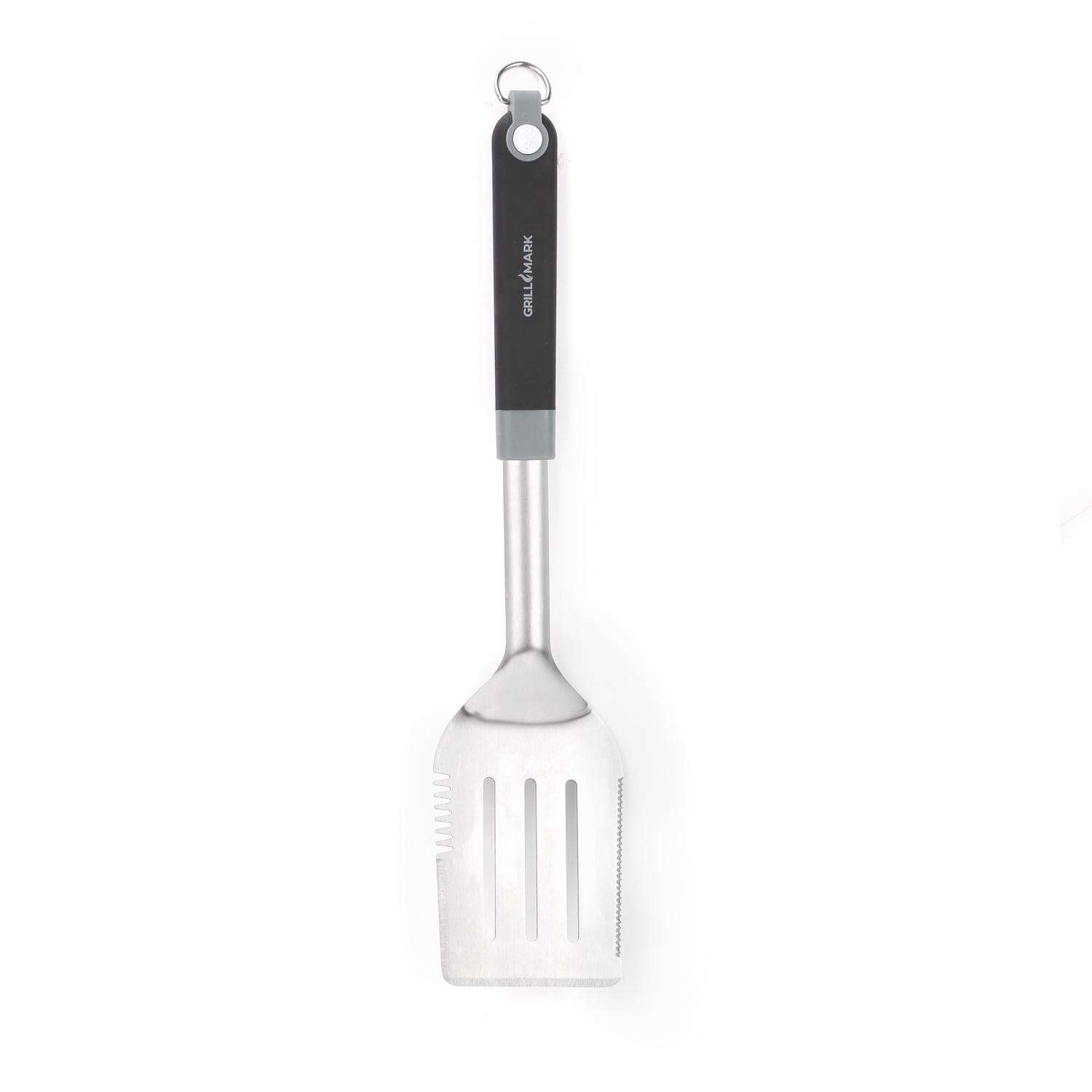 Grill Mark Stainless Steel Black/Silver Grill Spatula 1 pk