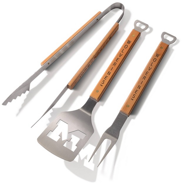 Ncaa Michigan Wolverines Classic Series Bbq Set 3pc