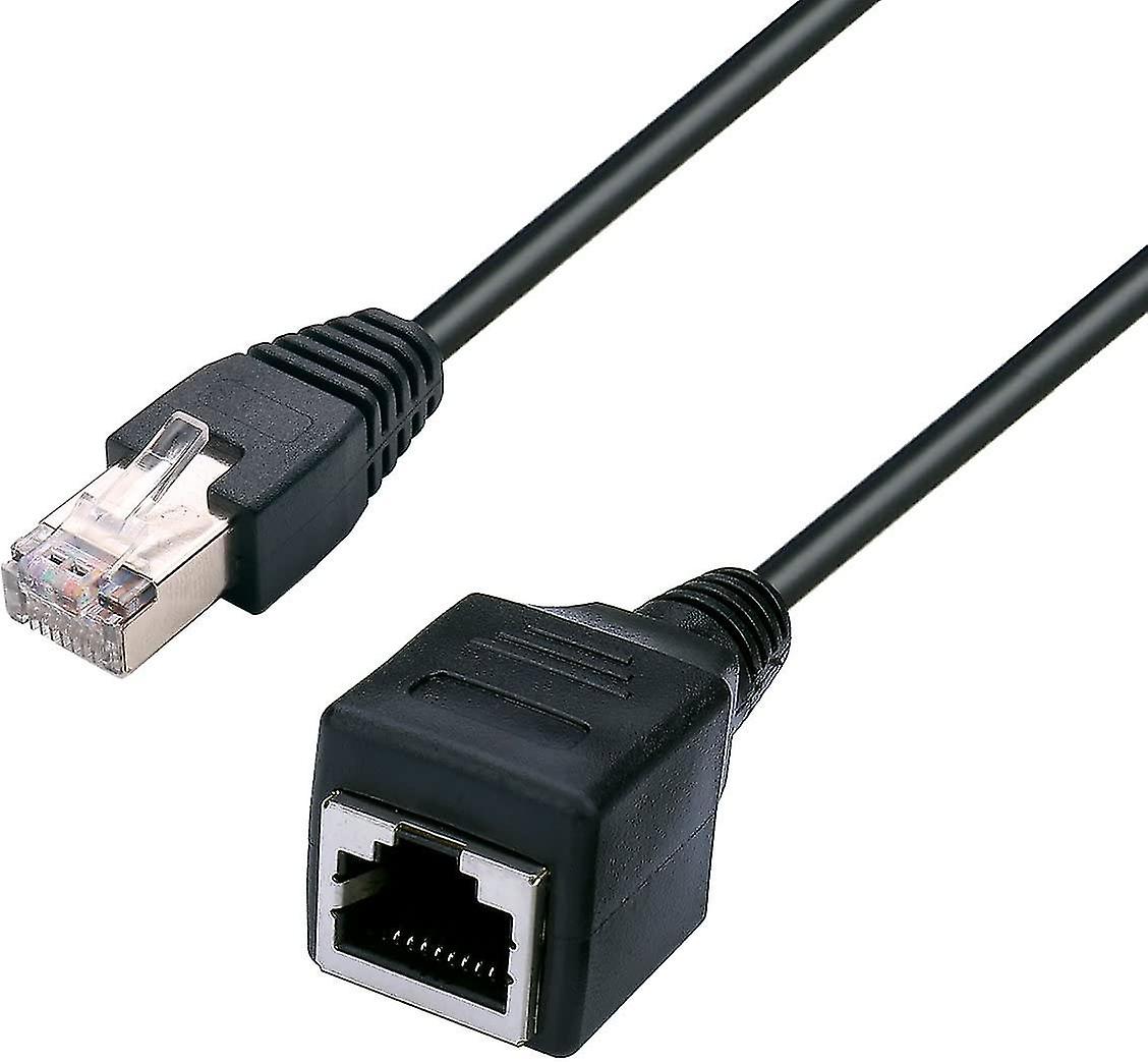 Born Pretty Ethernet Extender Rj45 Male To Female Screw Network Extension Cable 1ft/30cm 2pcs (q)