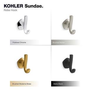 KOHLER Sundae J-Shaped Robe Hook in Matte Black R31062-BL