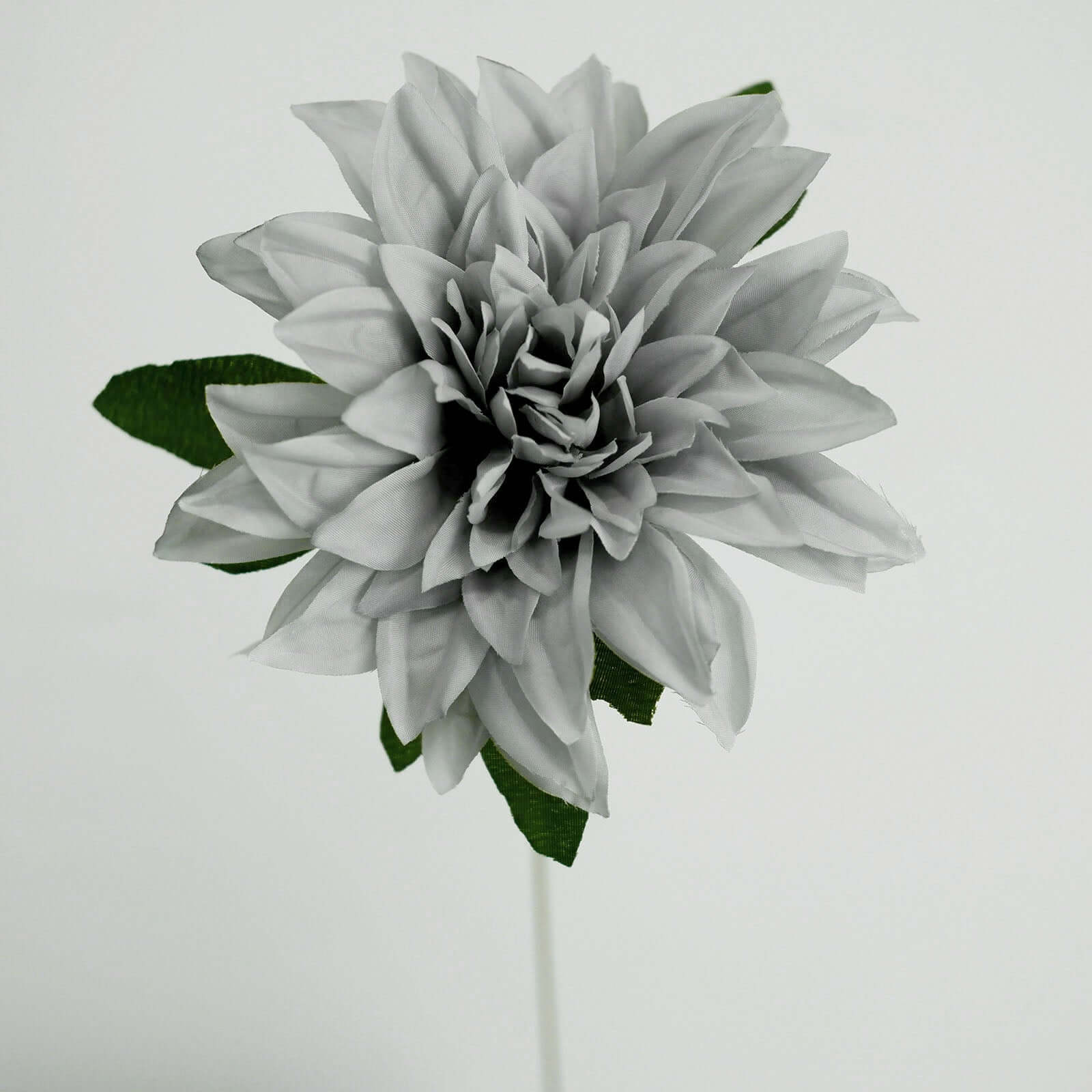 2 Bouquets Silver Artificial Silk Dahlia Flower Spray Bushes 20