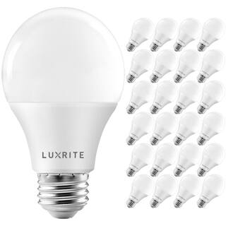 LUXRITE 75-Watt Equivalent A19 ENERGY STAR Dimmable 1100 Lumens E26 Medium Base LED Light Bulb 5000K Bright White (24-Pack) LR21433-24PK