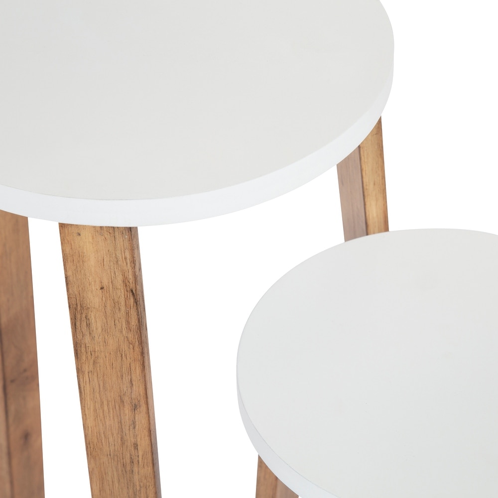 Kate and Laurel Rioux Round Wood Nesting Tables