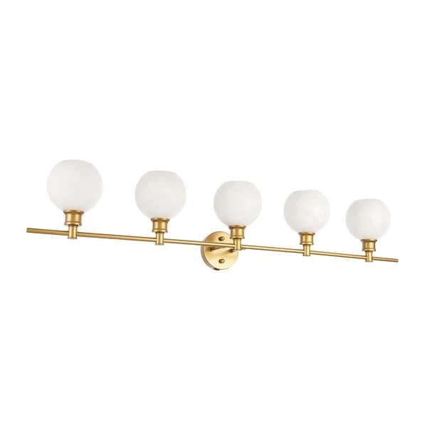 Camille 5-Light Frosted Glass Wall Sconce