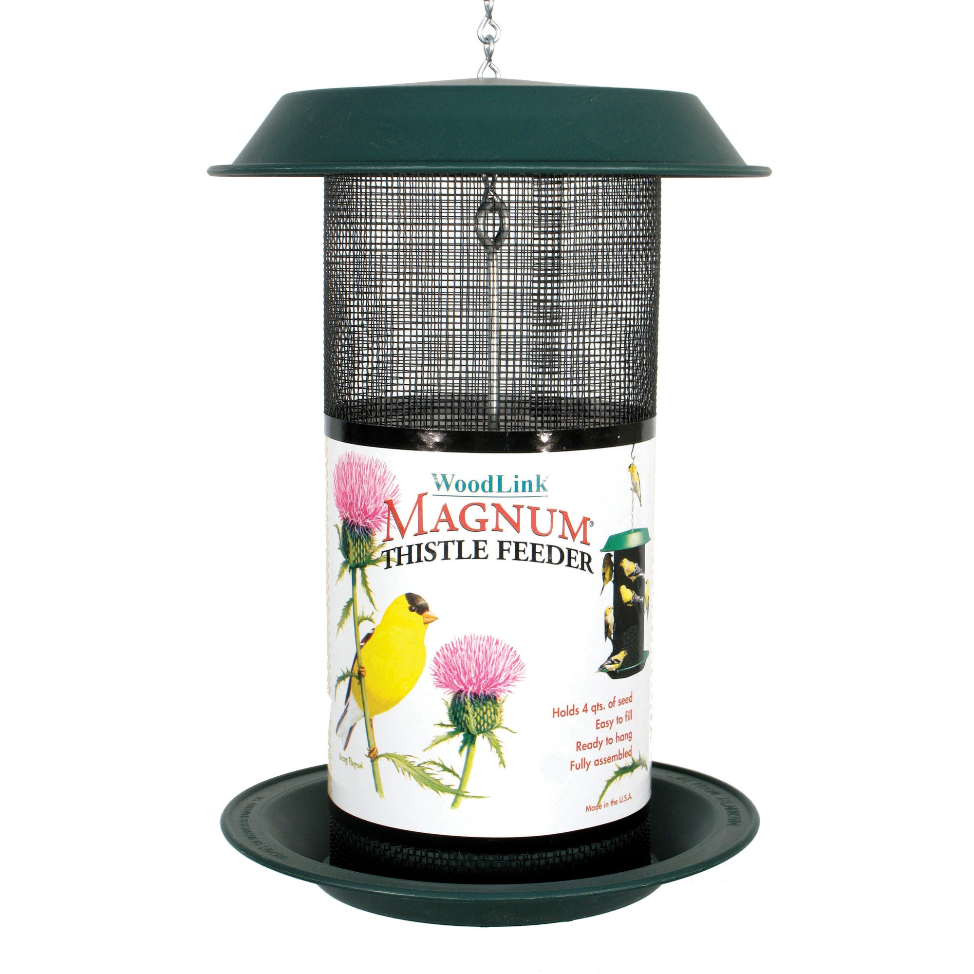 Woodlink Audubon Series Magnum Thistle Feeder 4 Qt.