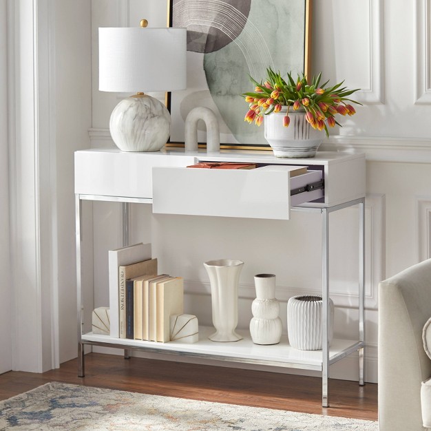 Lewis Modern Sofa Table White Buylateral