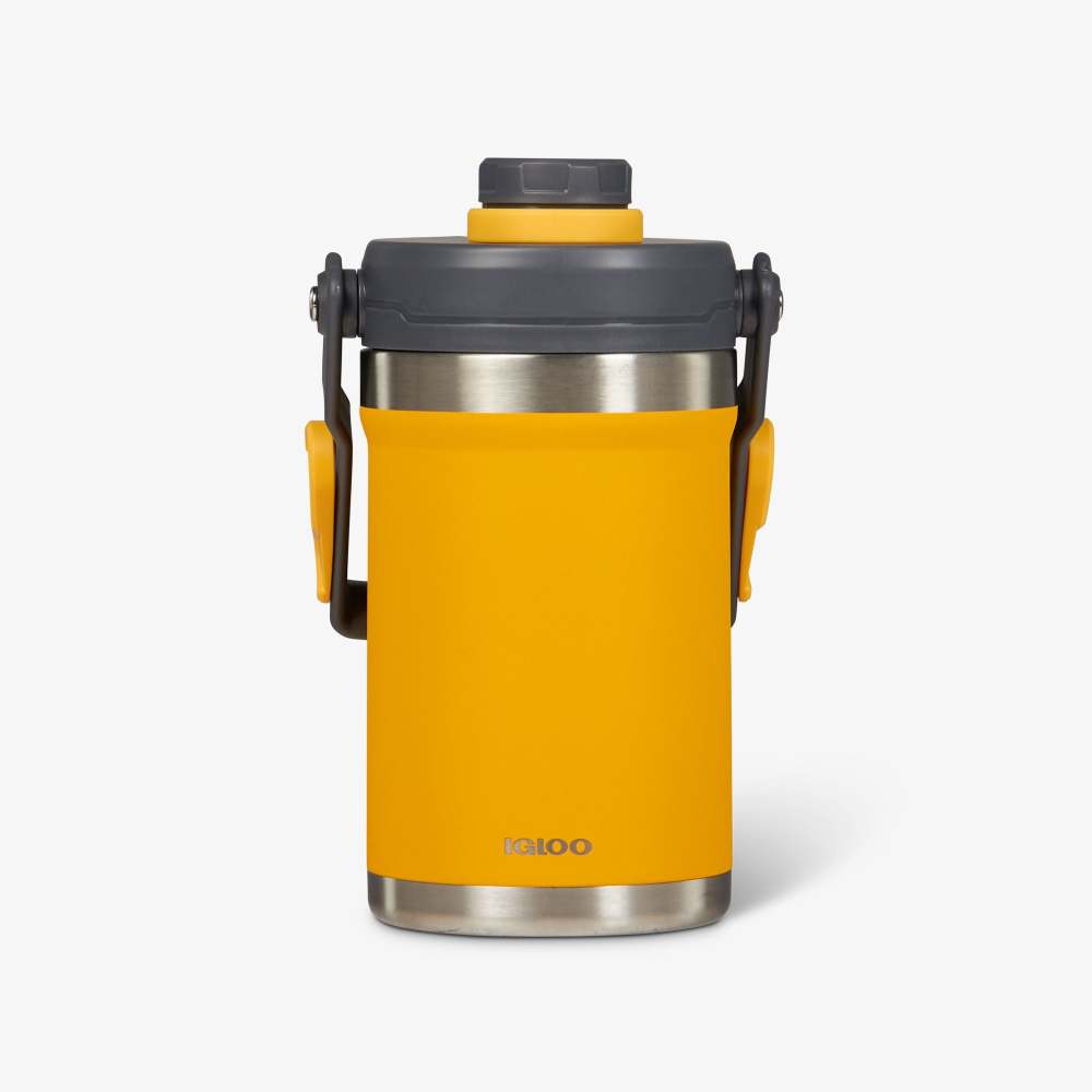 Igloo Sports Water Jug Reusable Stainless Steel Yellow 1/2 Gallon