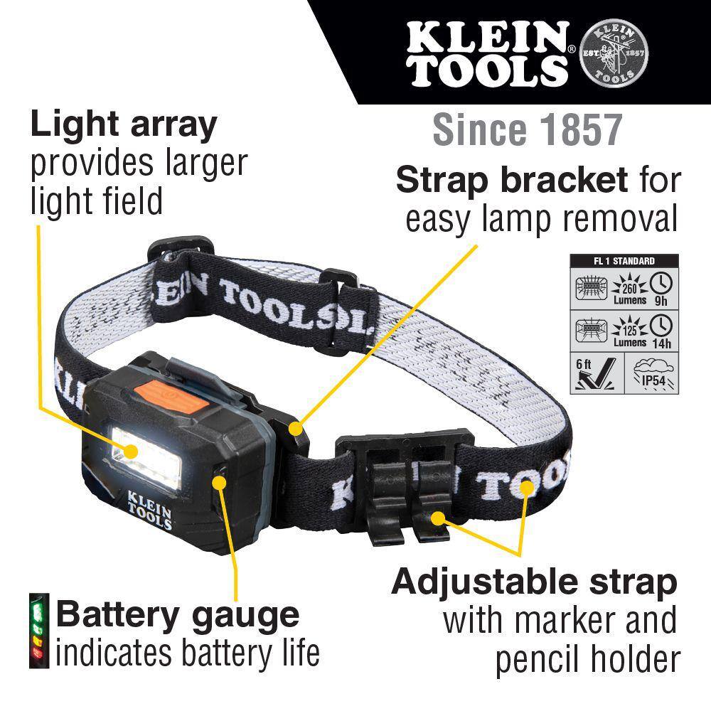 Klein Tools Rechargeable Headlamp and Non-Contact Voltage Tester Tool Set 2-Piece 80030