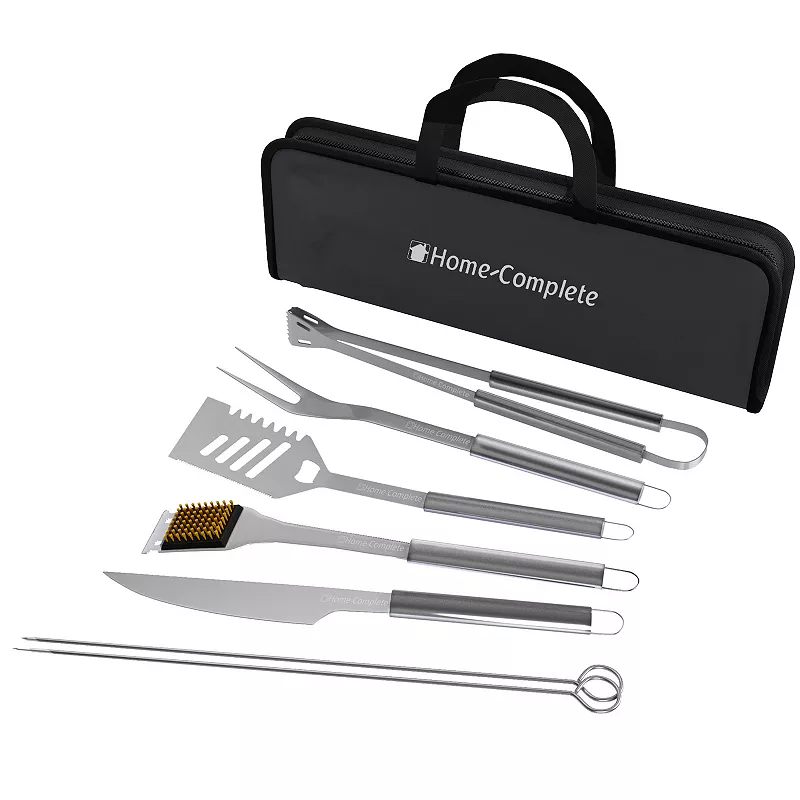 Home-Complete 7-pc. BBQ Grill Tool Kit