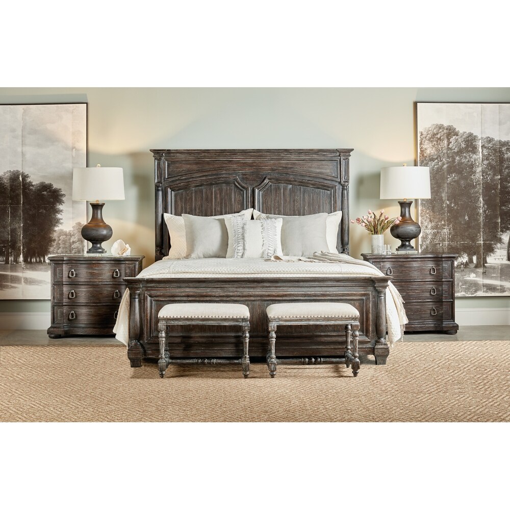 Hooker Furniture 5961 90266 KING PANEL BED Traditions King Wood Bed