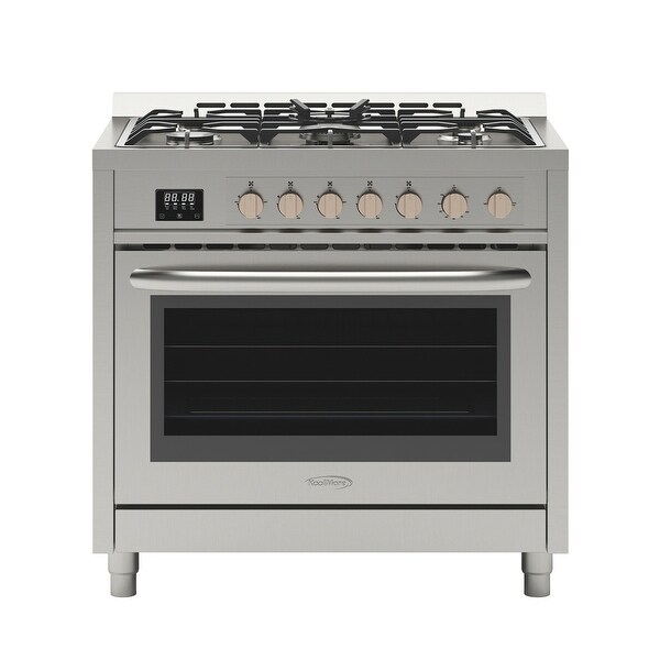 36 in. Stainless-Steel Professional Gas range with Legs