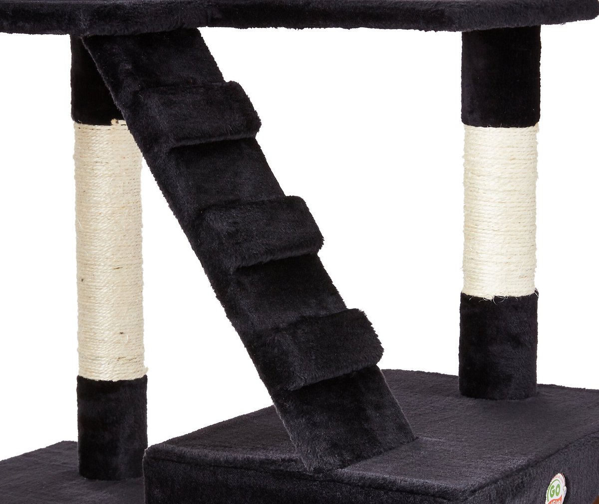 Go Pet Club 72-in Faux Fur Cat Tree and Condo (Black)