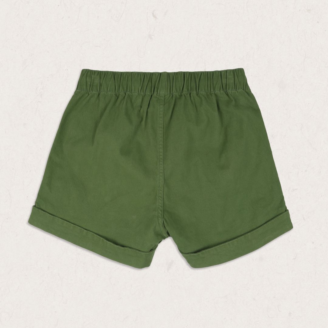 Carriso Organic Cotton Shorts - Vineyard Green