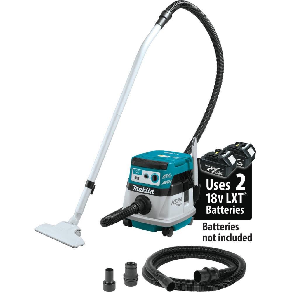 Makita 18V X2 LXT 36V 2.1 Gallon HEPA Dry Dust Extractor/Vacuum Kit AWS XCV08PT from Makita