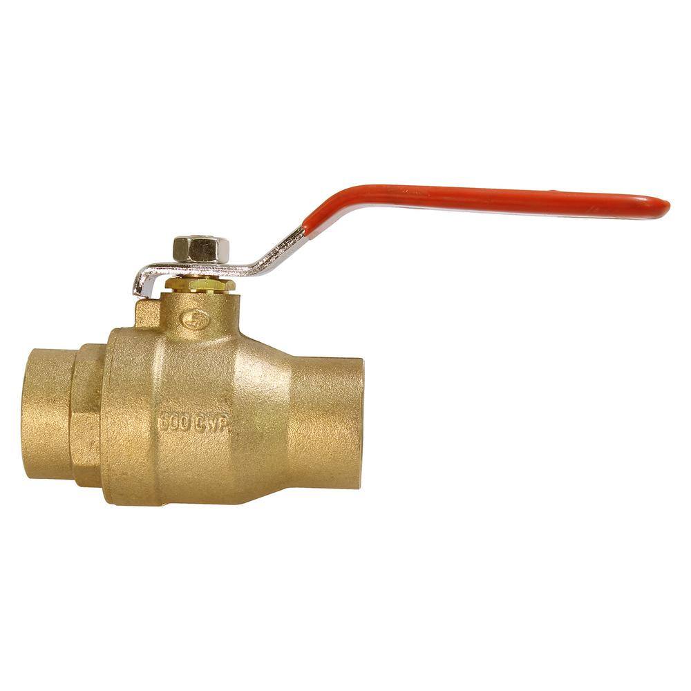 The Plumber's Choice Premium Brass Gas Ball Valve with 3 in. SWT Connections 225522C