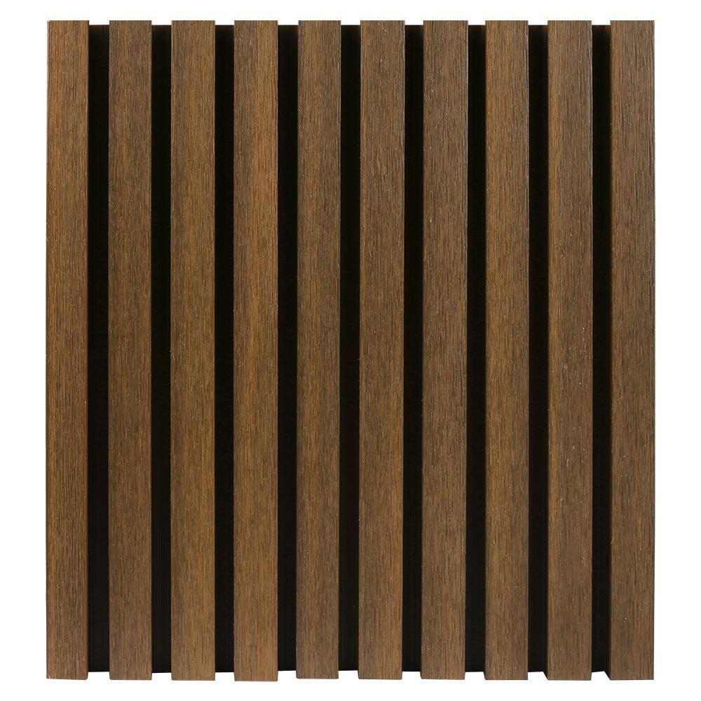 NewTechWood European Siding System 4.8 in. x 96 in. Composite Norwegian Board Siding in Peruvian Teak (10-Piece) UH46-8-TK-10