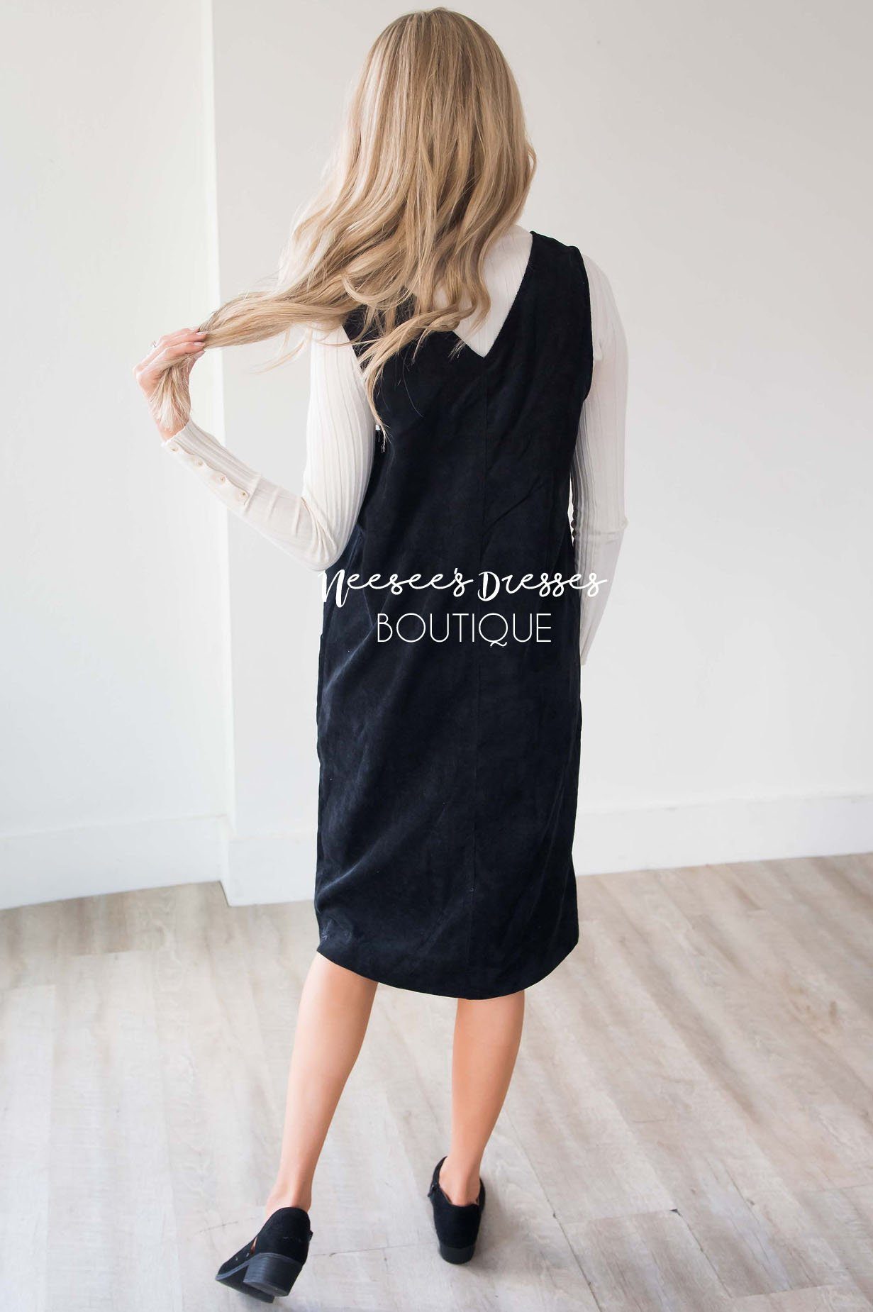 The Korina Patch Pocket Overall Dress