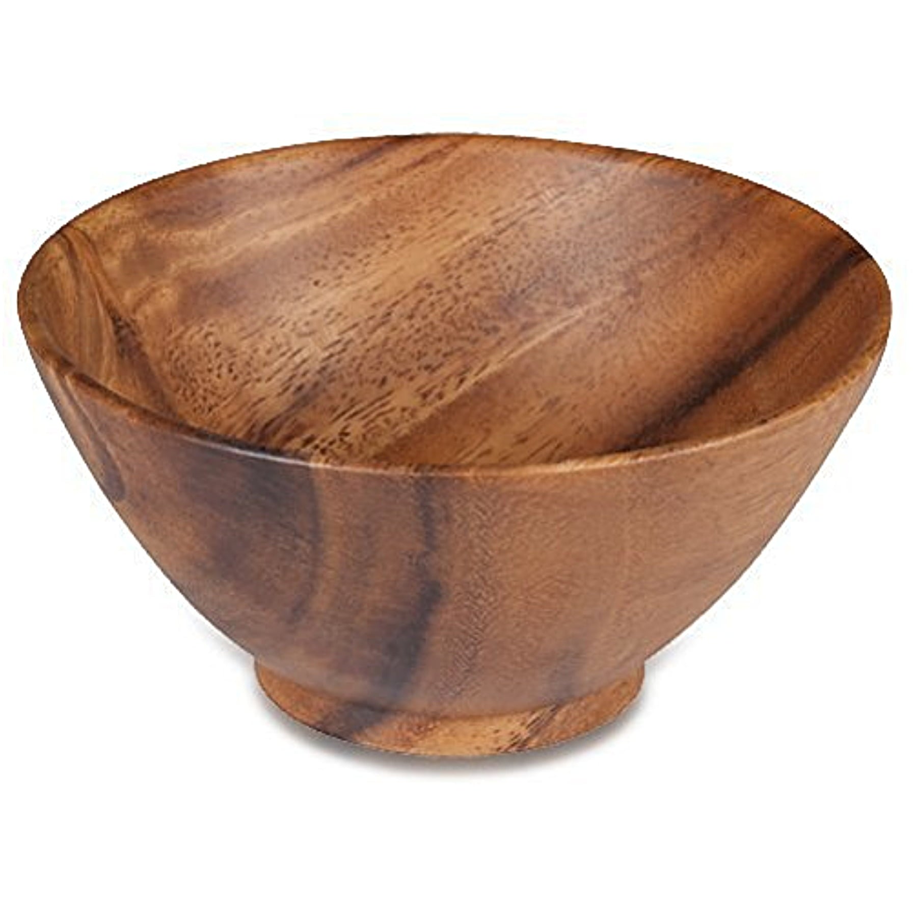 Island Imports Acacia Wood 2.5x5 Round Rice Bowl