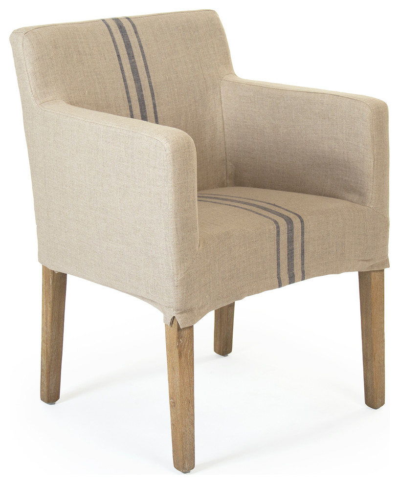 Avignon Slipcover Arm Chair   Farmhouse   Dining Chairs   by HedgeApple  Houzz