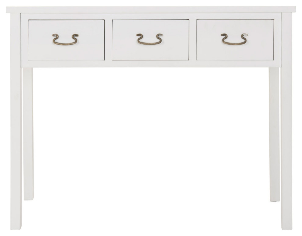 Lou Console With Storage Drawers White   Transitional   Console Tables   by V.S.D Furniture  Houzz