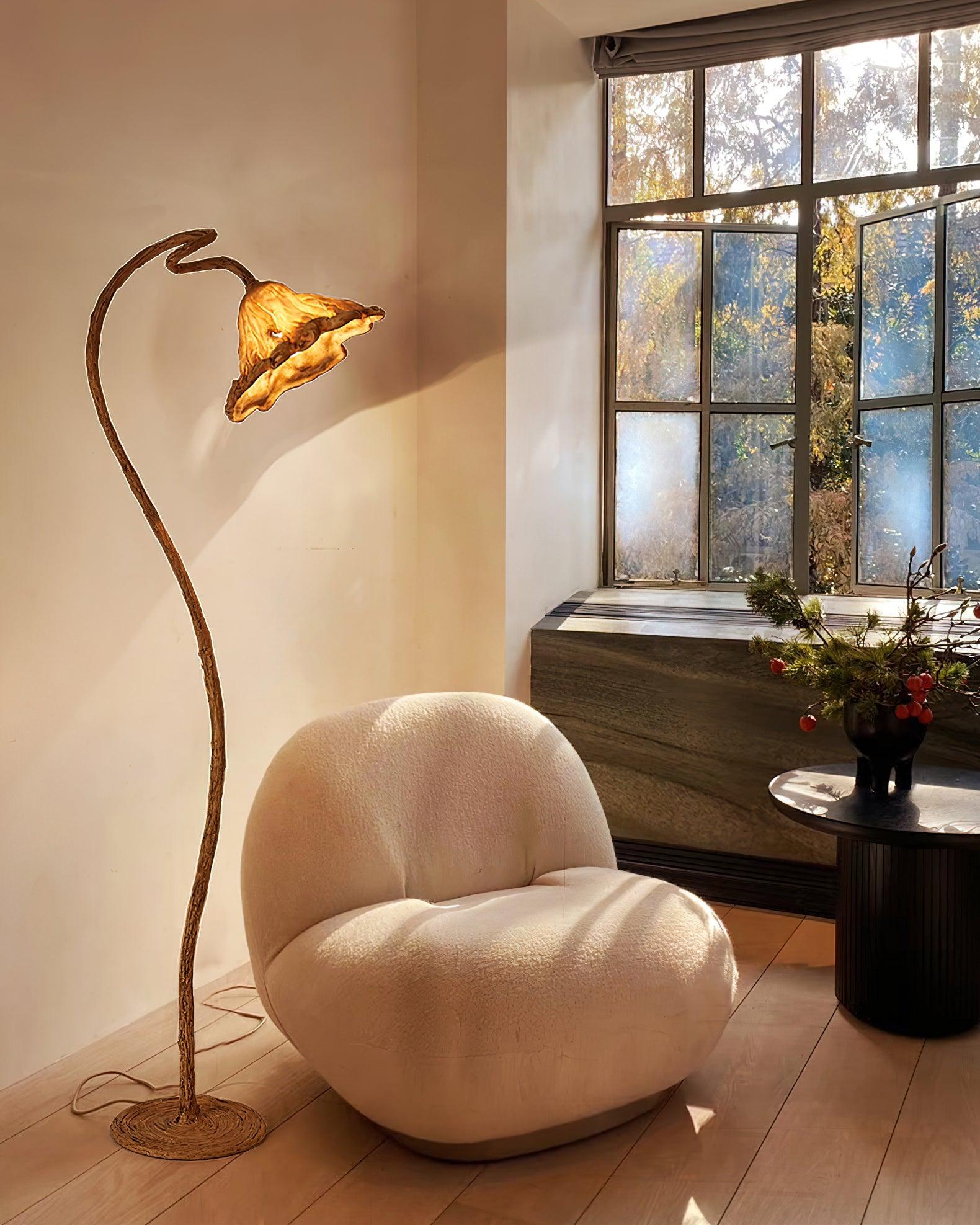 Artistic Lotus Leaf Floor Lamp