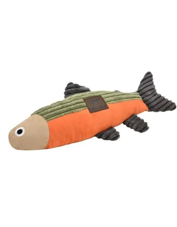 Tall Tails Plush FIsh Sage and Orange Dog Toy