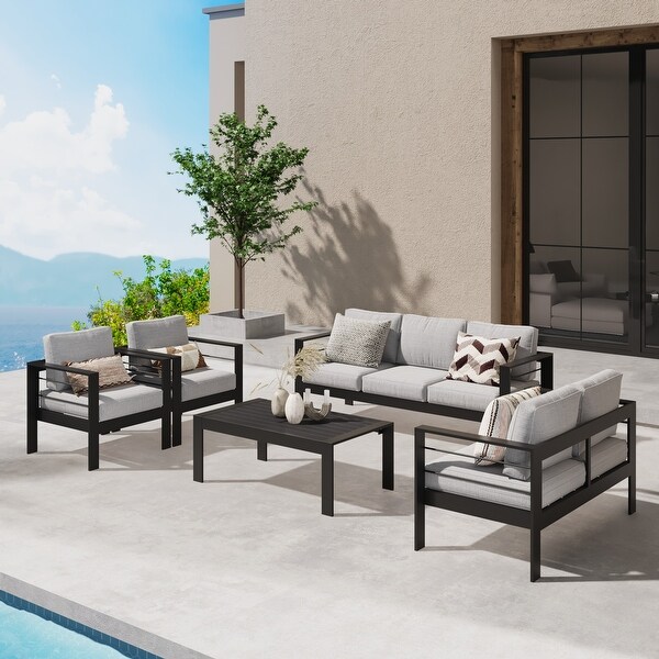 Royalcraft 5 Piece Aluminum Outdoor Sectional Seating Group