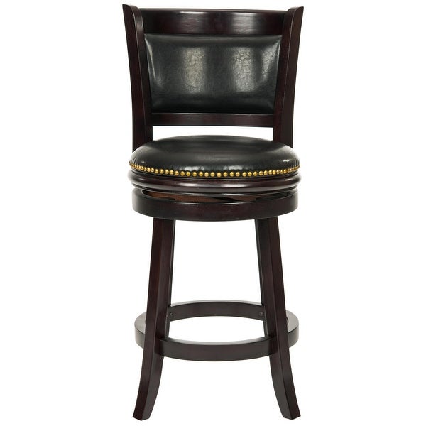 SAFAVIEH 24-inch Ulster Cappuccino Finish Counter Stool - 19