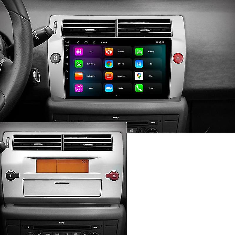 Android 11 Car Radio For Citroen C4 LA LC C-Triomphe C-Quatre 2004 - 2014 Multimedia Player Carplay