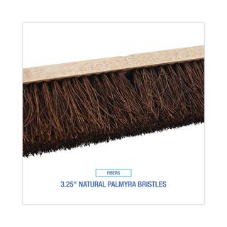 ProLine 24 in. Floor Brush Head with 3-14 in. Natural Palmyra Fiber BWK20124