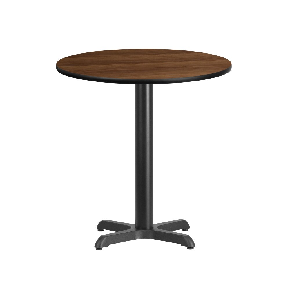 24'' Round Laminate Table Top with 22'' x 22'' Table Height Base   24\