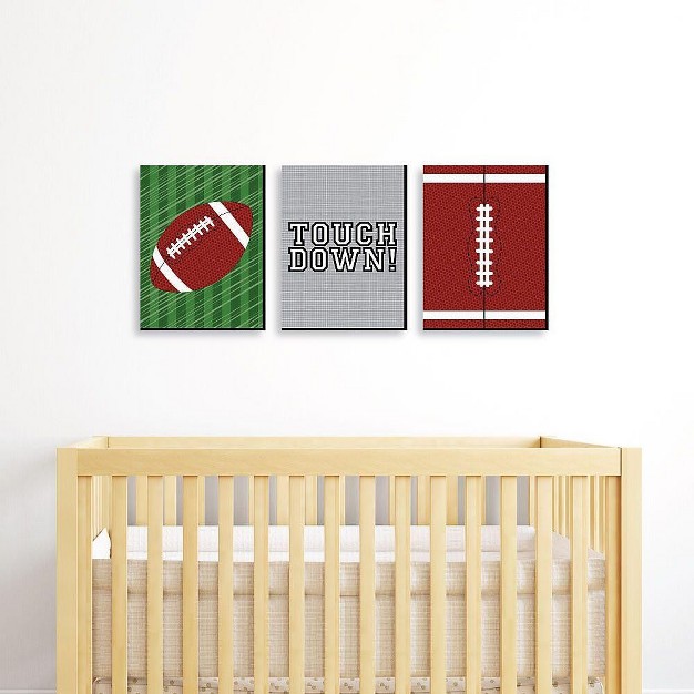 Big Dot Of Happiness End Zone Football Sports Themed Wall Art And Kids Room Decorations Gift Ideas 7 5 X 10 Inches Set Of 3 Prints