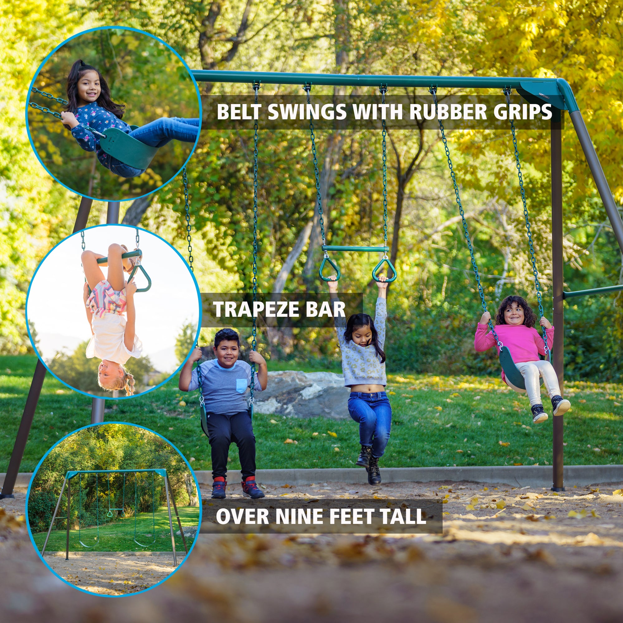 Lifetime Metal Swing Set (Earthtone)， 91137