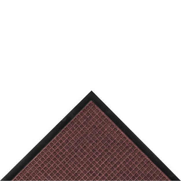 3 x27 x4 x27 Solid Dotted Doormat Burgundy black Hometrax