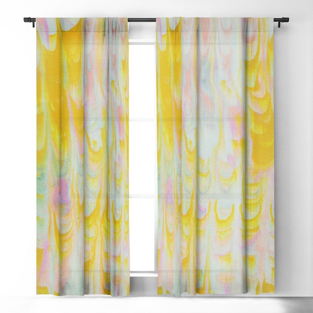 1pc Blackout Window Curtain Panel Deny Designs