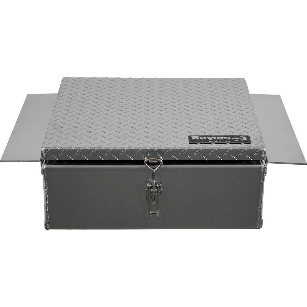 Buyers Products Company 24 in. Diamond Tread Aluminum In-Frame Top Mount Truck Tool Box 1705384