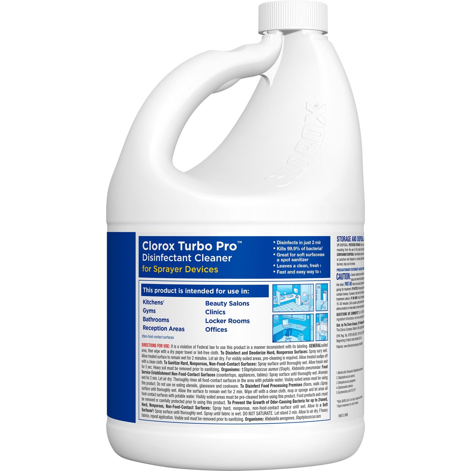 Turbo Pro Disinfectant Cleaner by The Clorox Company CLO60091CT