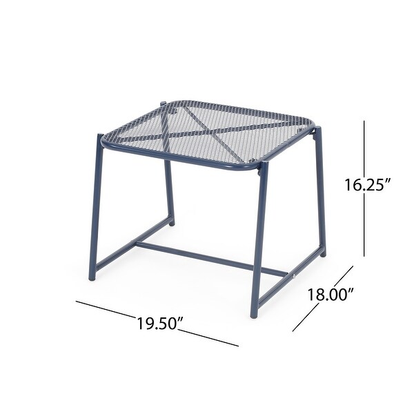 Bucknell Outdoor Iron Metal Mesh Side Table by Christopher Knight Home