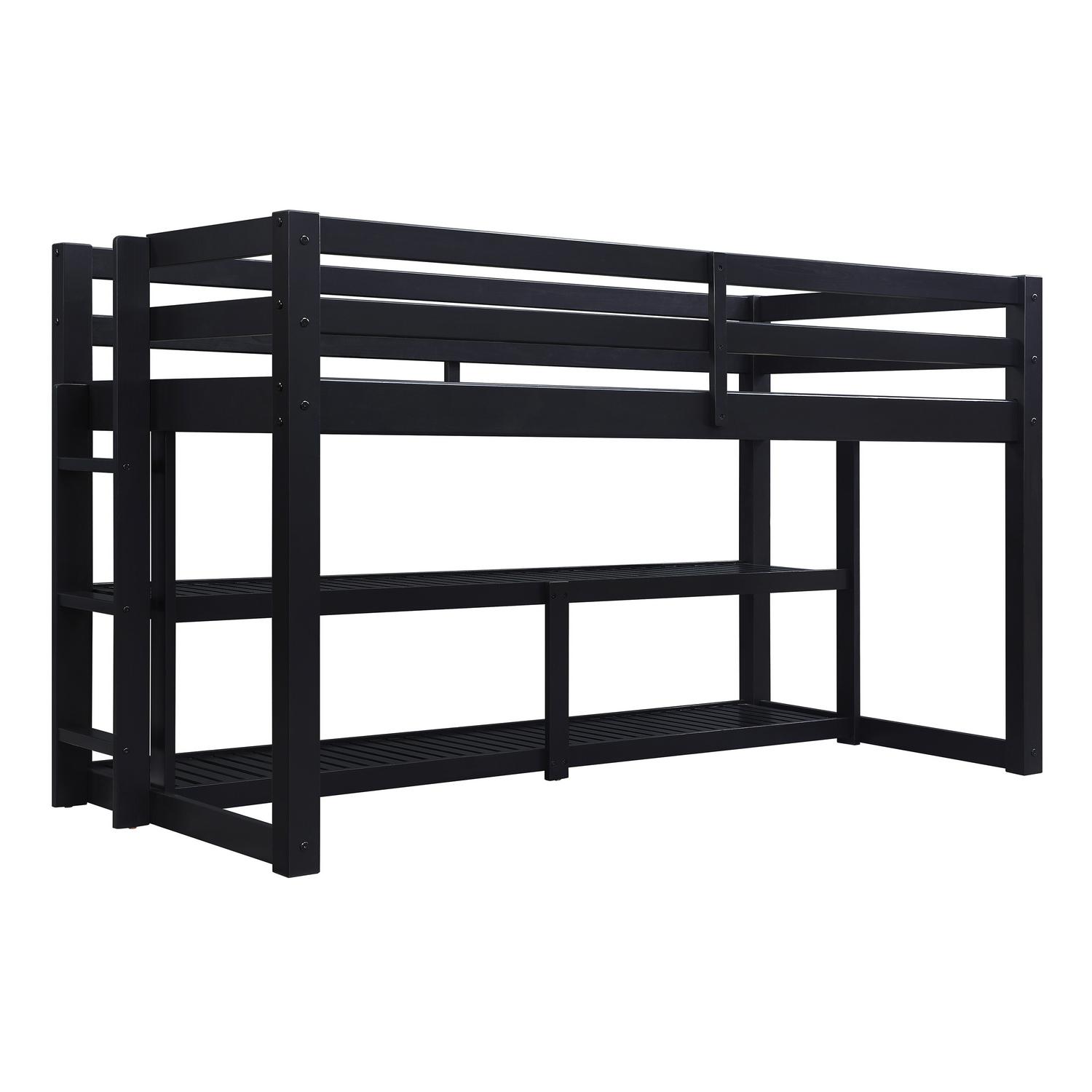 Better Homes and Gardens Greer Twin Loft Storage Bed Black  Crowdfused