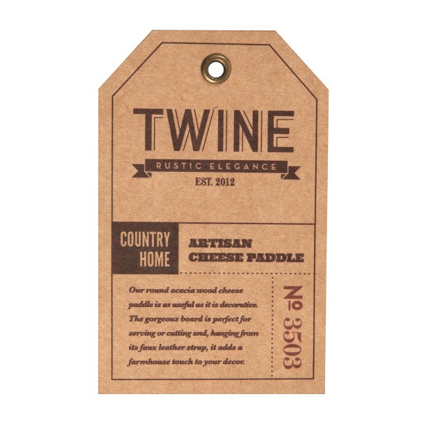 Acacia Wood Artisan Cheese Paddle By Twine Living Brown