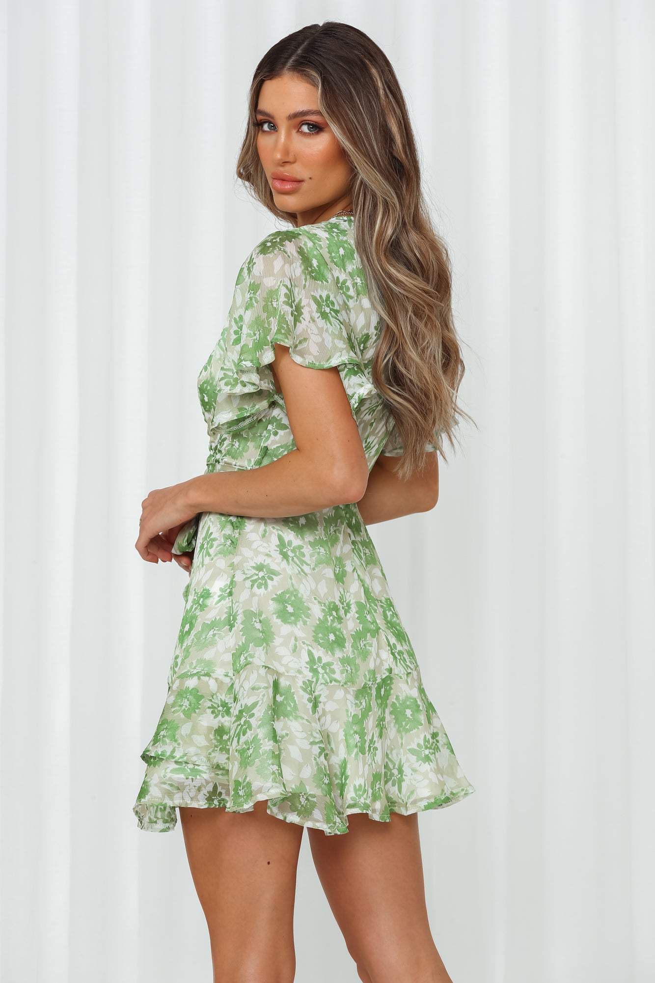 Undivided Attention Dress Green