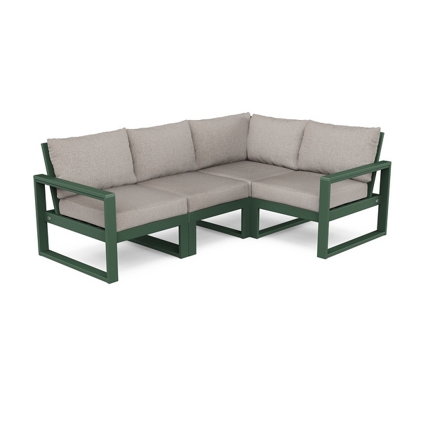 POLYWOOD EDGE 4Piece Modular Deep Seating Set