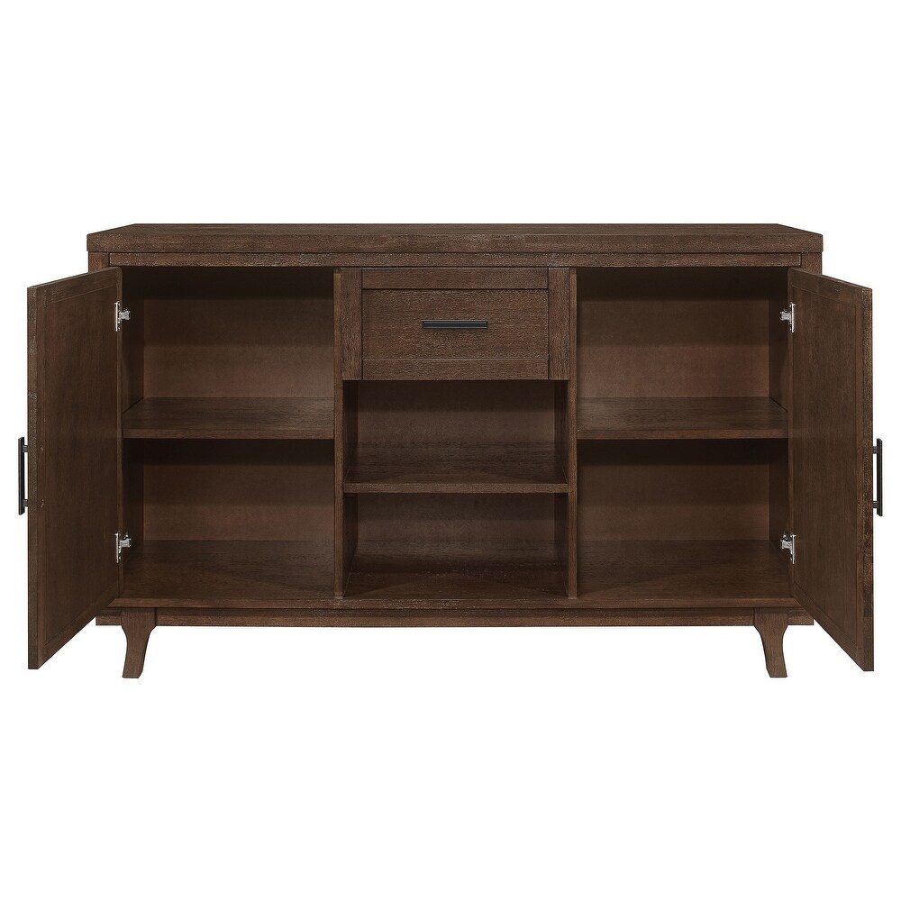 Coaster Furniture Reynolds 2 door Dining Sideboard Server Brown Oak   59.00'' x 17.75'' x 35.75''