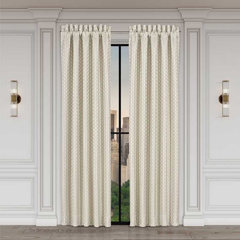 Five Queens Court Melbourne Set of 2 Window Curtain Panels