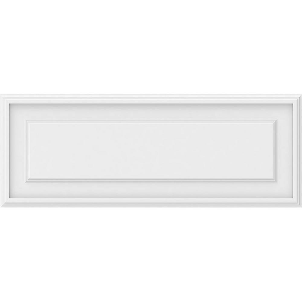 Ekena Millwork 58 in. x 32 in. x 12 in. Legacy Raised Panel White PVC Decorative Wall Panel WALP32X12X062LEG