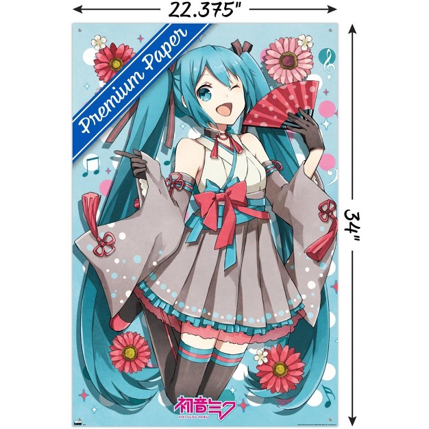 Trends International Hatsune Miku Fan Unframed Wall Poster Prints